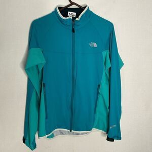 The‎ North Face Women's Large Windstopper Blue TwoTone Softshell Full Zip Jacket